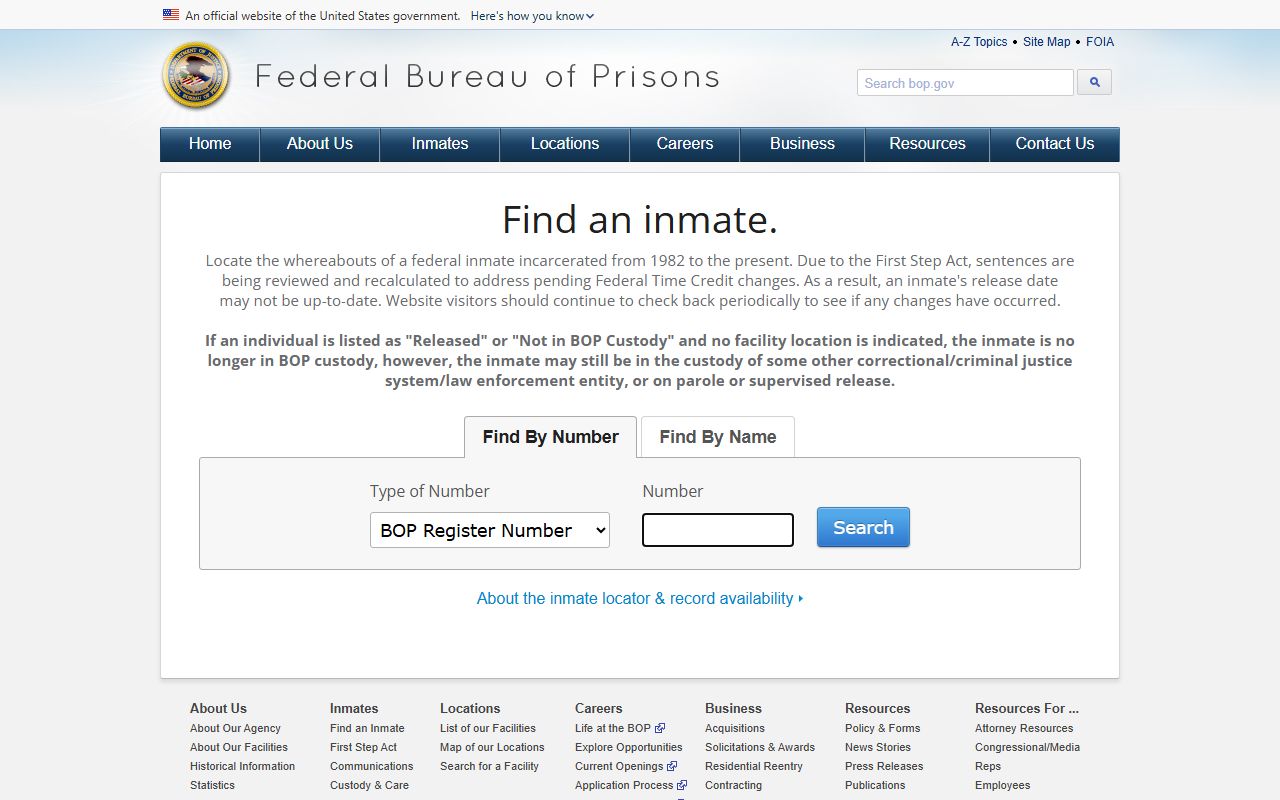 Schley County jail mugshots federal BOP inmate locator without mugshot gallery