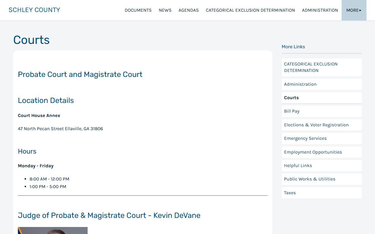 Schley County court records after jail arrest official courts page